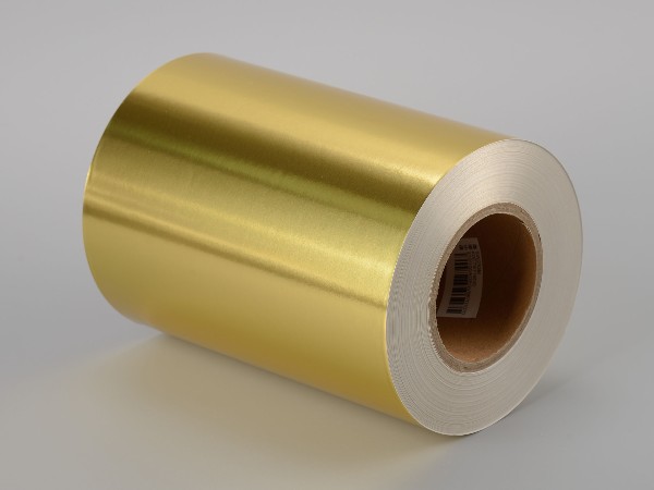 亮金鋁箔紙不干膠標簽材料 亮金鋁箔紙
